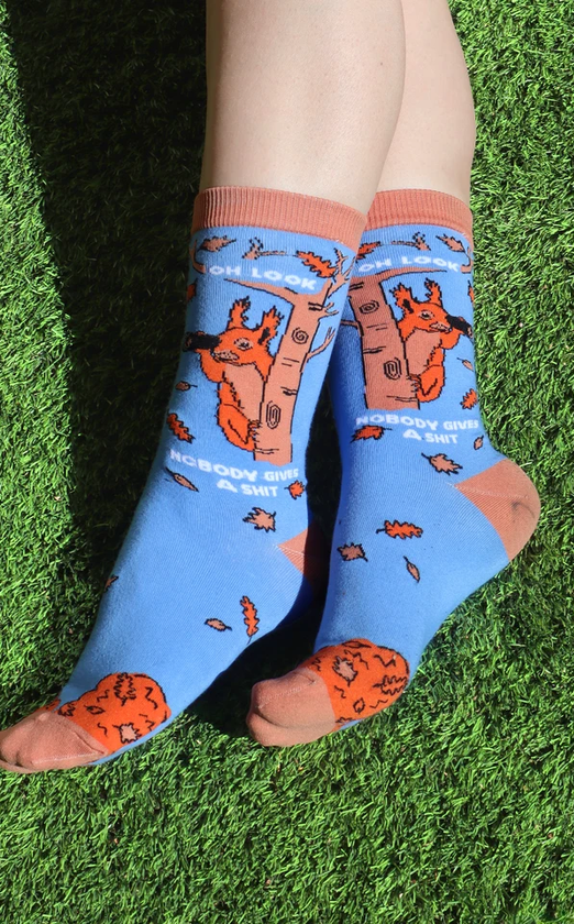 Oh Look Nobody Gives A Shit Womens Crew Socks