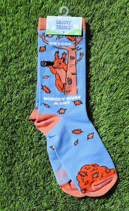 Oh Look Nobody Gives A Shit Womens Crew Socks