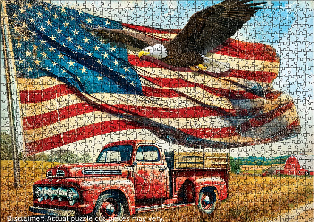 Waving Flag USA Jigsaw Puzzle