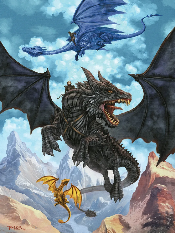 Violet, Dragon Rider Jigsaw Puzzle
