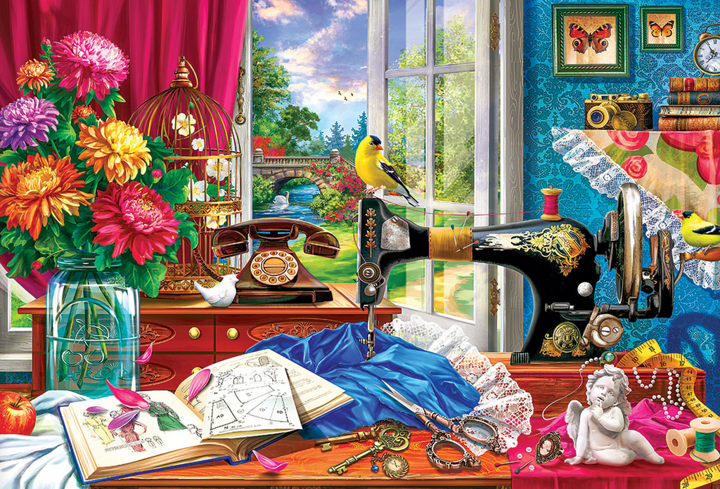 Sewing Memories Tin Jigsaw Puzzle