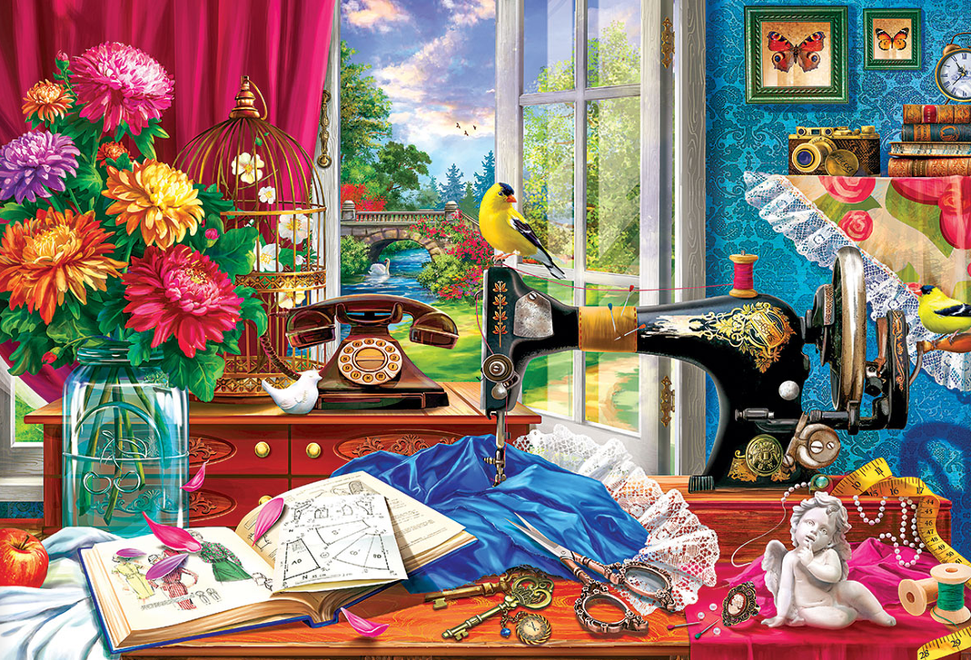 Sewing Memories Tin Jigsaw Puzzle