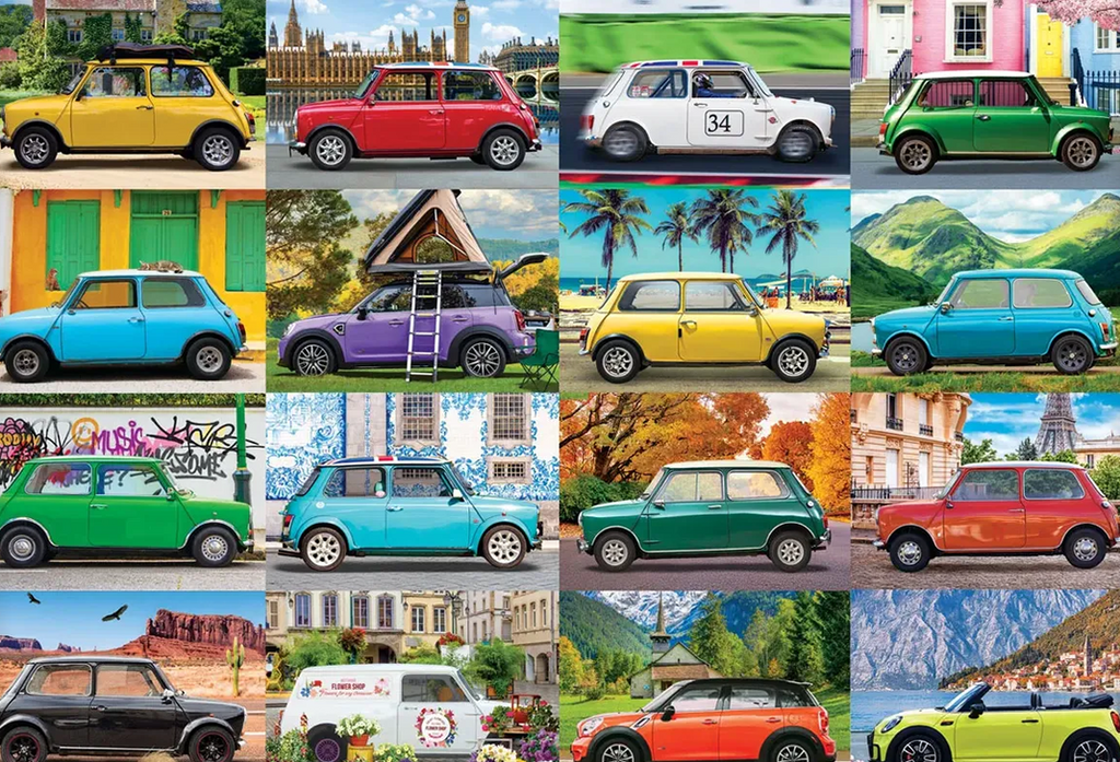 Classic Mini Cooper - Tin Jigsaw Puzzle