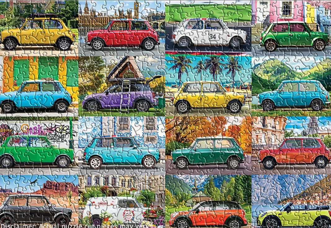 Classic Mini Cooper - Tin Jigsaw Puzzle