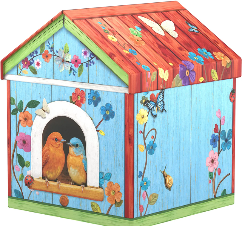 Birdhouse Tin Jigsaw Puzzle