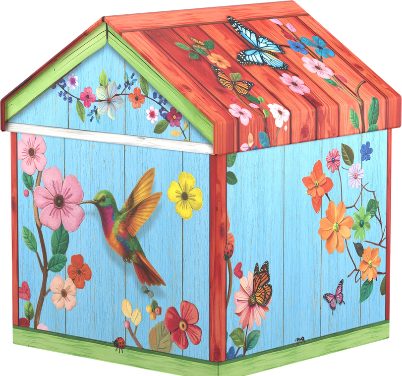 Birdhouse Tin Jigsaw Puzzle