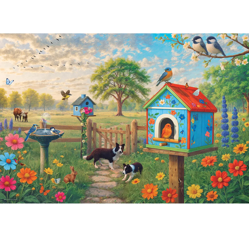 Birdhouse Tin Jigsaw Puzzle