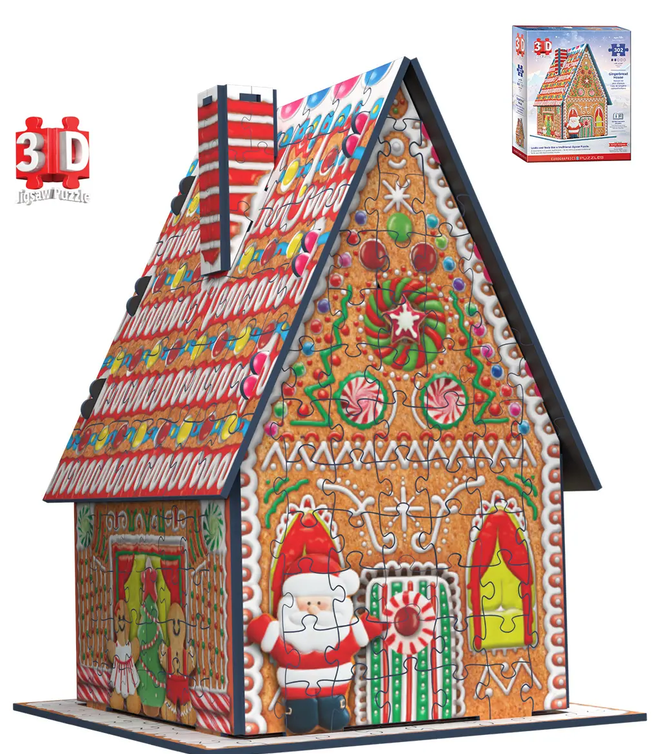 Gingerbread House 3D Jigsaw Puzzle