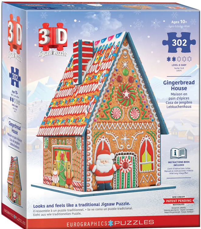 Gingerbread House 3D Jigsaw Puzzle