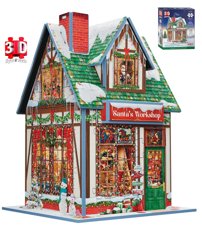 Santa's Workshop 3D Jigsaw Puzzle
