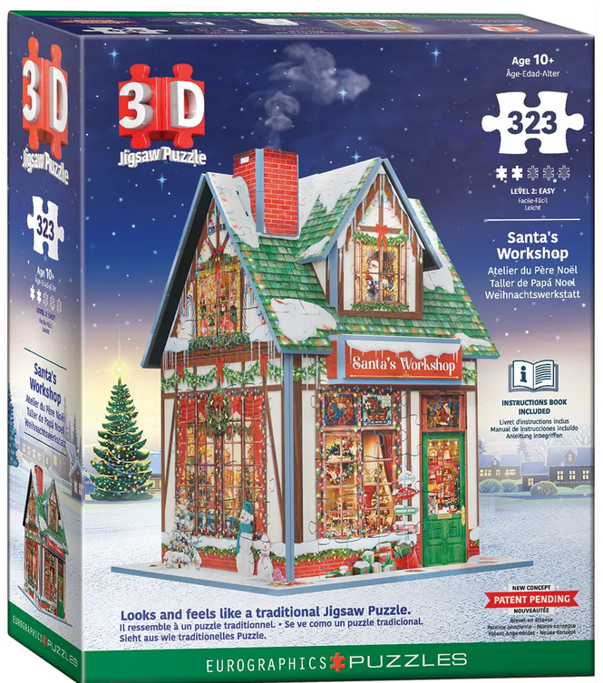 Santa's Workshop 3D Jigsaw Puzzle