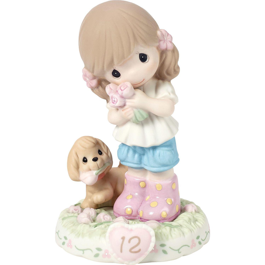 Growing In Grace, Age 12, Brunette Girl Precious Moments Figurine