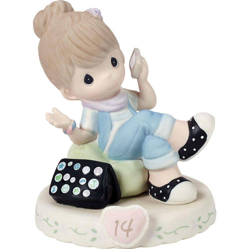 Growing In Grace, Age 14, Brunette Girl Precious Moments Figurine