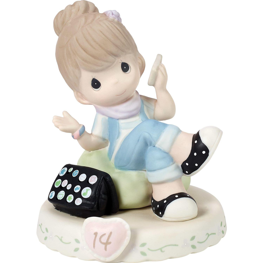 Growing In Grace, Age 14, Brunette Girl Precious Moments Figurine
