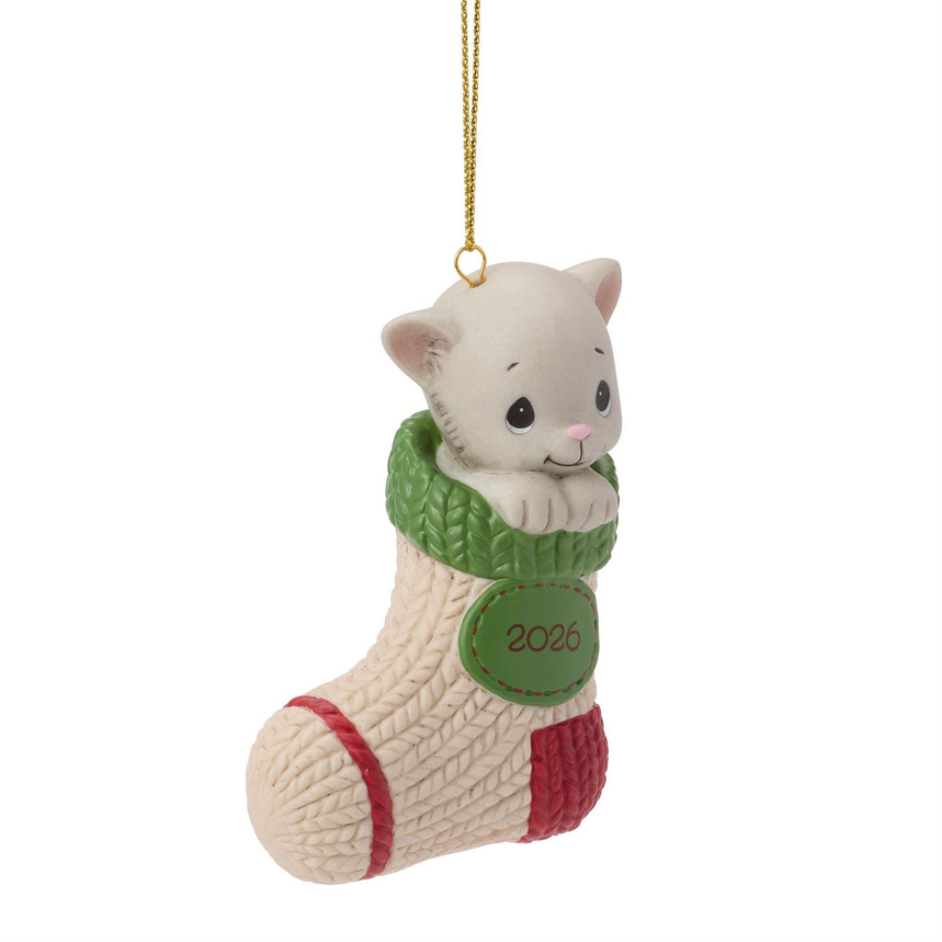 Purr-fectly Cozy Christmas Precious Moments 2026 Dated Ornament