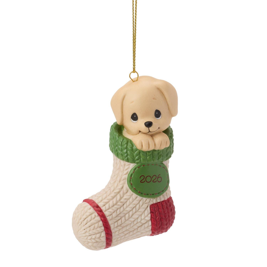 Paw-fectly Cozy Christmas Precious Moments 2026 Dated Ornament