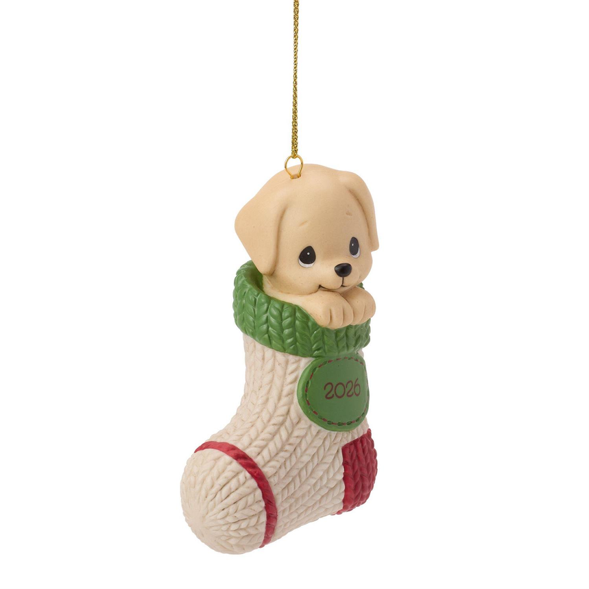 Paw-fectly Cozy Christmas Precious Moments 2026 Dated Ornament