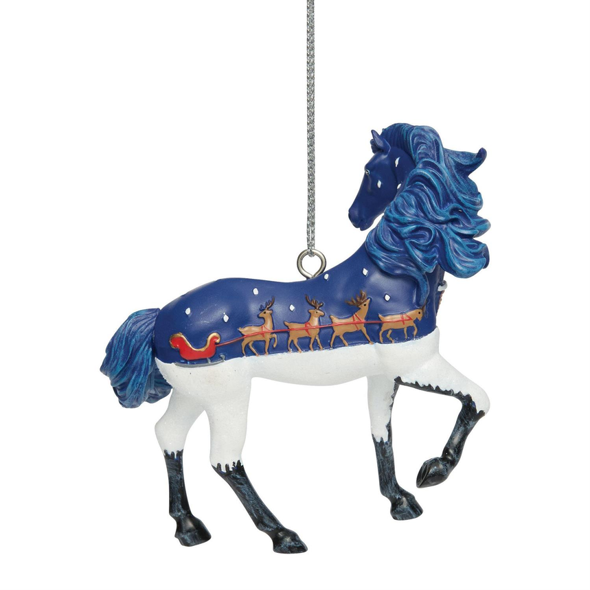 Up On The Housetop Painted Ponies Ornament