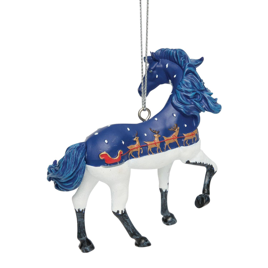 Up On The Housetop Painted Ponies Ornament
