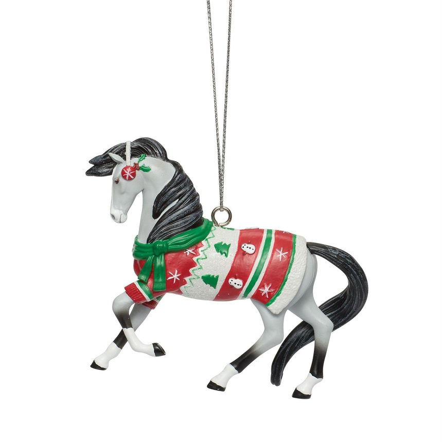 Christmas Sweater Painted Ponies Ornament