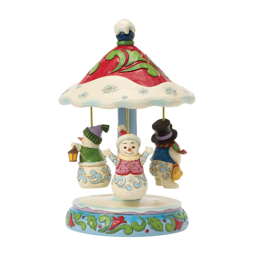 Winter Dancers Jim Shore Figurine Musical Carousel