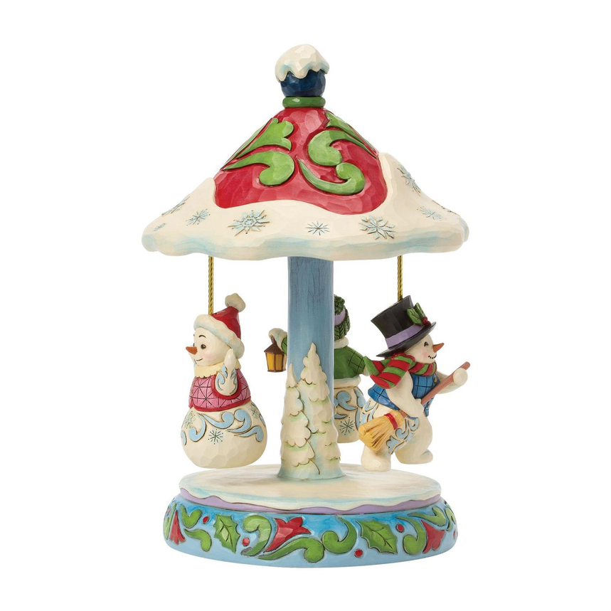 Winter Dancers Jim Shore Figurine Musical Carousel