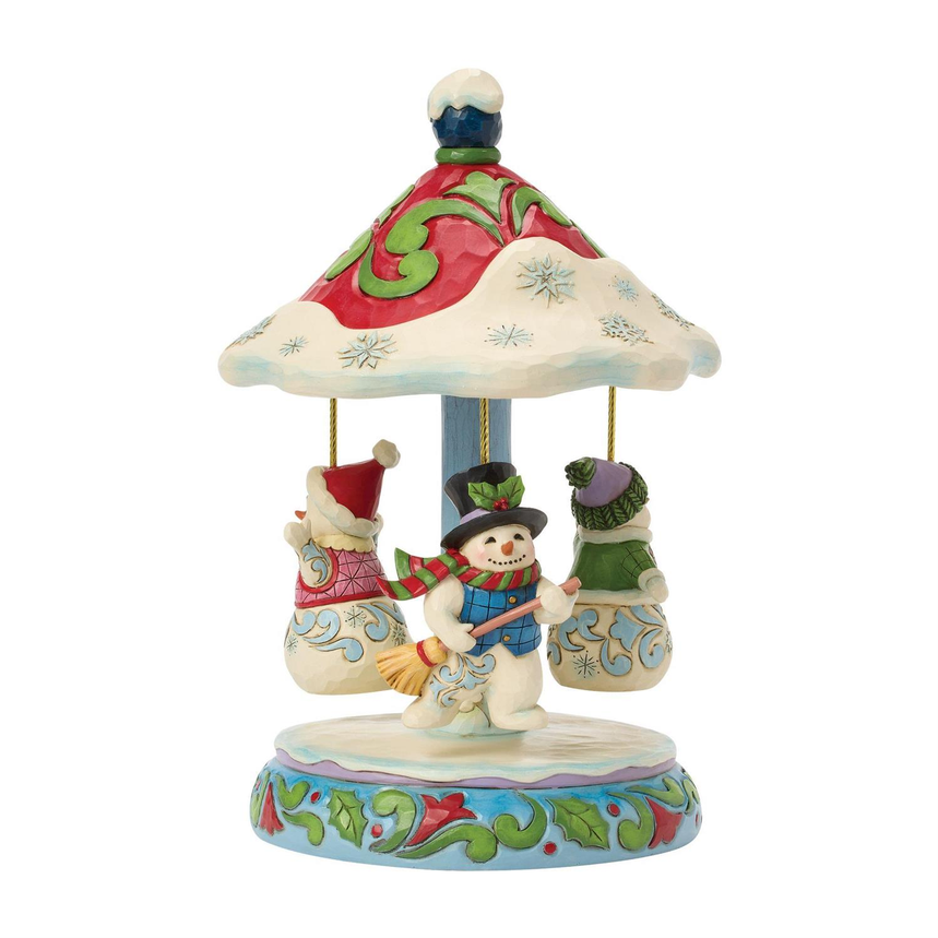 Winter Dancers Jim Shore Figurine Musical Carousel