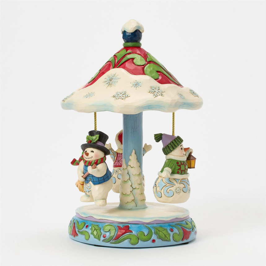 Winter Dancers Jim Shore Figurine Musical Carousel