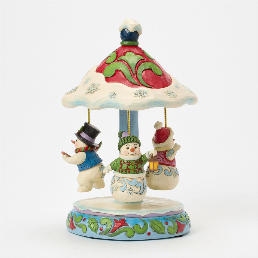 Winter Dancers Jim Shore Figurine Musical Carousel