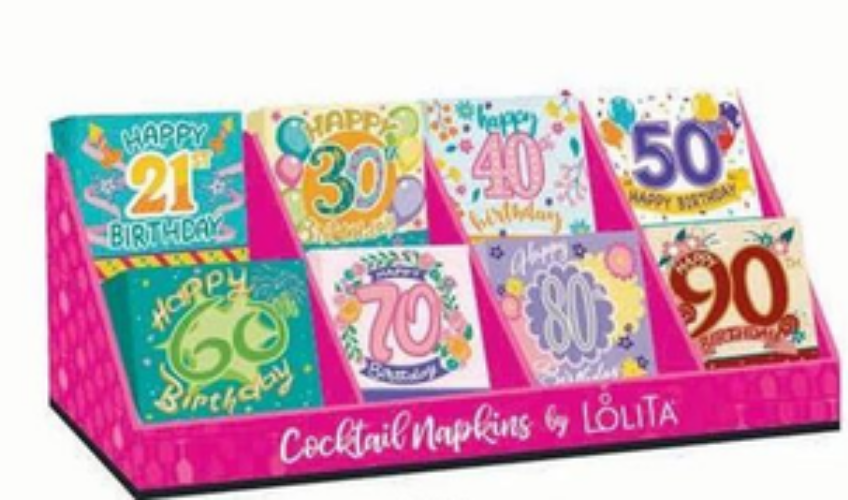 Milestone Birthday Napkins