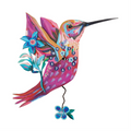 Sweet Nectar Hummingbird Wall Clock