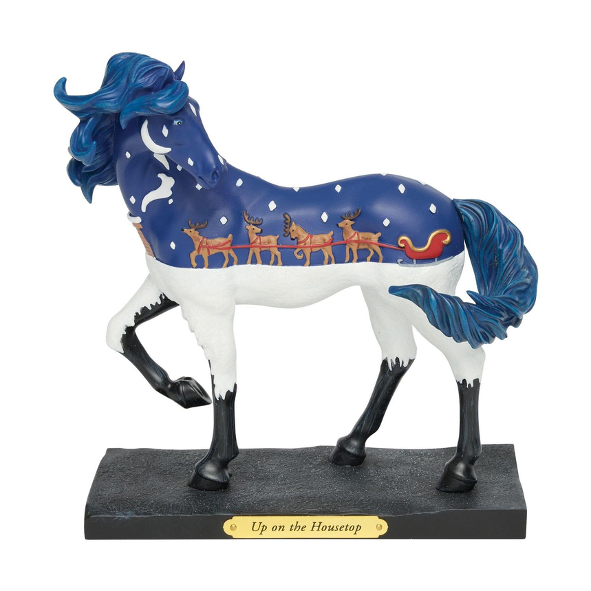 Up On The Housetop Painted Ponies Figurine