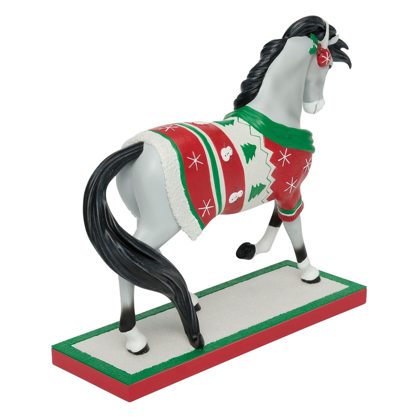 Christmas Sweater Painted Ponies Figurine