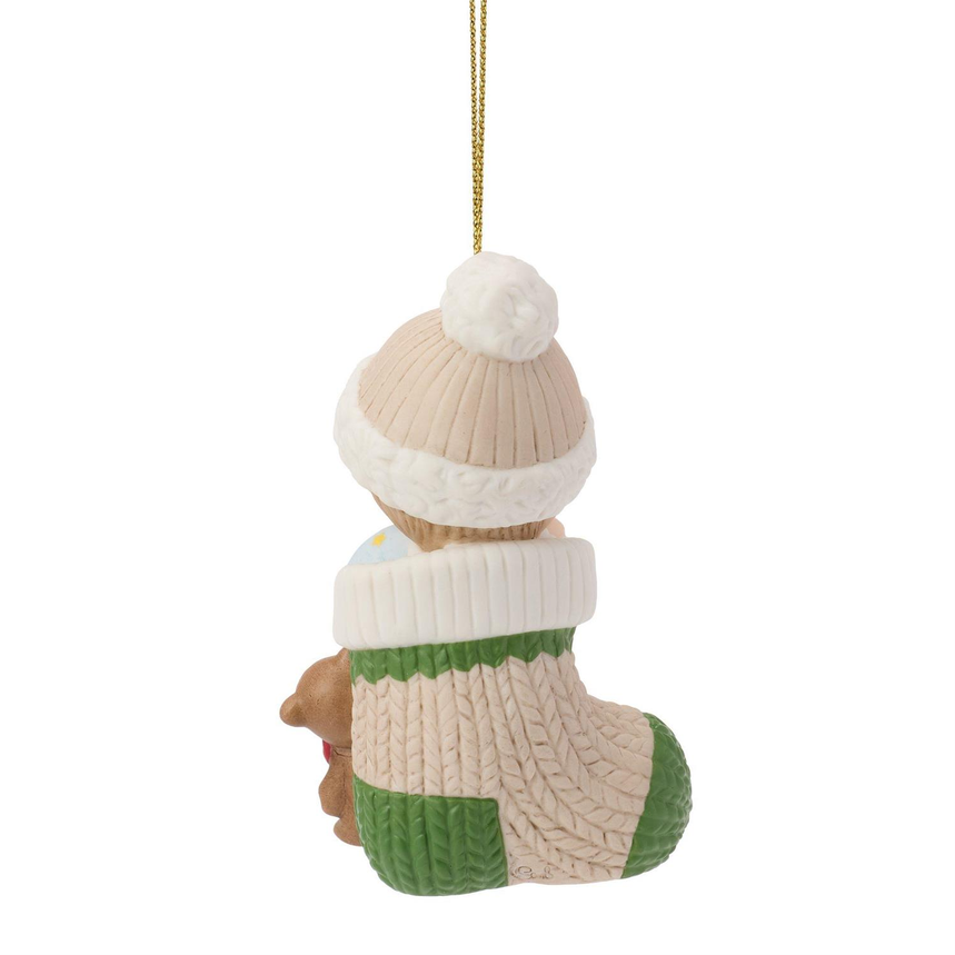 Baby's First Christmas 2026 Boy Dated Precious Moments Ornament