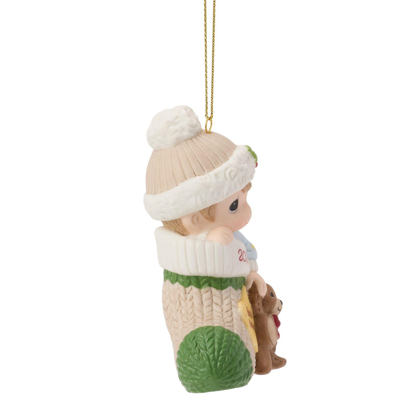 Baby's First Christmas 2026 Boy Dated Precious Moments Ornament