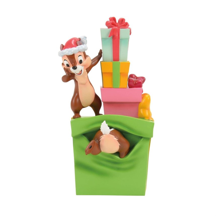 Chip & Dale W/Christmas Presents Disney Showcase Figurine