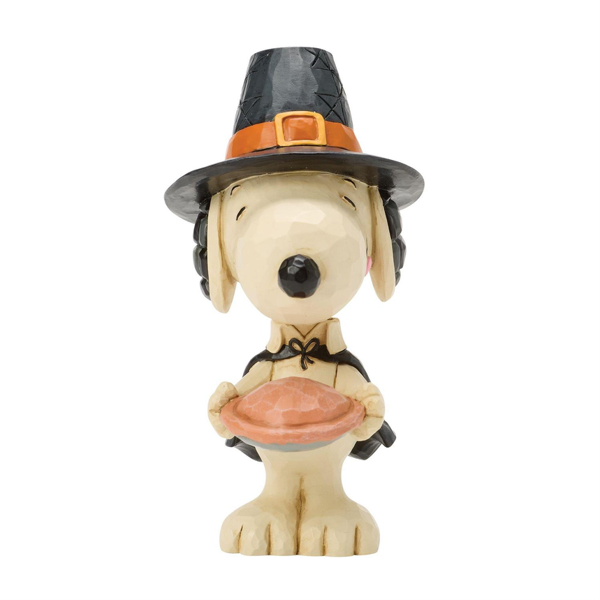 Snoopy w/Pumpkin Pie Mini Jim Shore Figurine