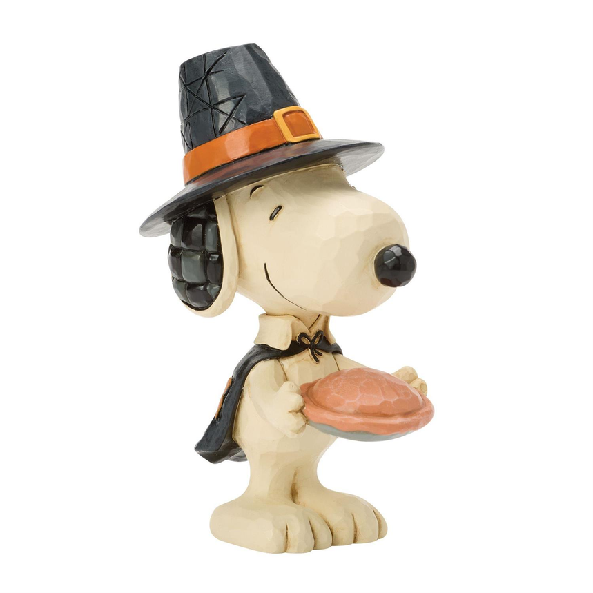 Snoopy w/Pumpkin Pie Mini Jim Shore Figurine