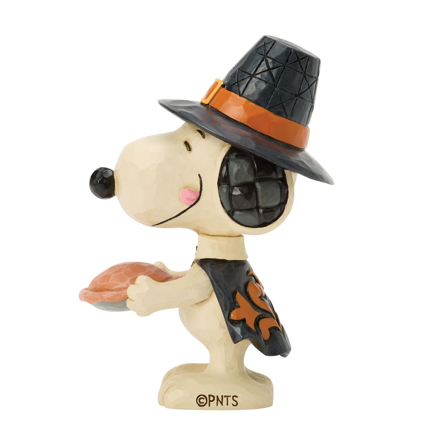 Snoopy w/Pumpkin Pie Mini Jim Shore Figurine