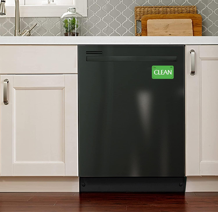 Clean Dirty Dishwasher Magnet - Red/Green