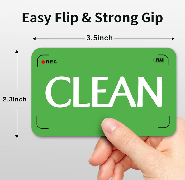 Clean Dirty Dishwasher Magnet - Red/Green