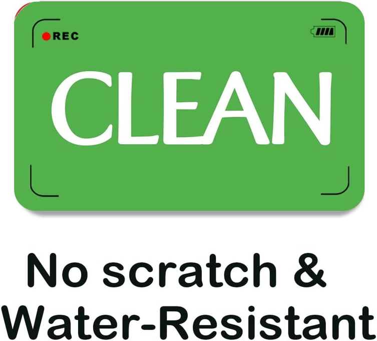 Clean Dirty Dishwasher Magnet - Red/Green