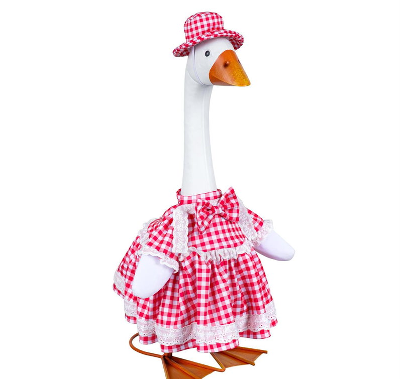 Giddy the Goose Plaid Dress Outfit