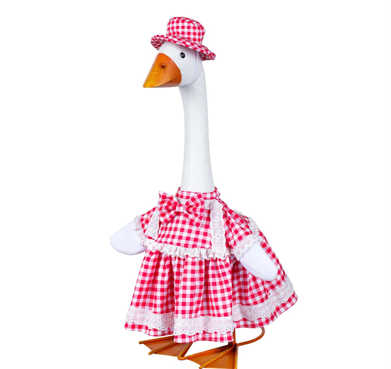 Giddy the Goose Plaid Dress Outfit