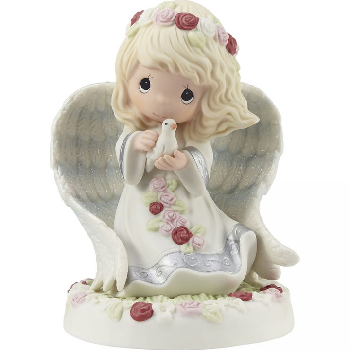 On Angels' Wings Precious Moments Figurine