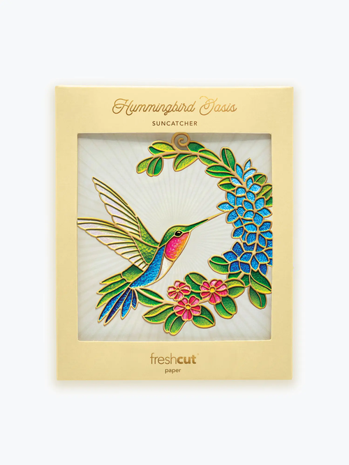 Hummingbird Oasis Suncatcher