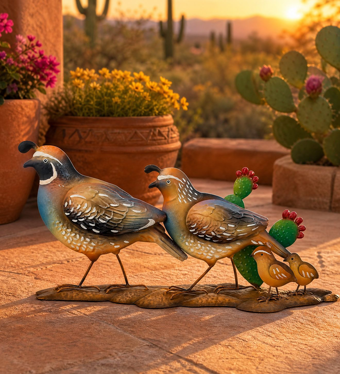 Quail Family Parade