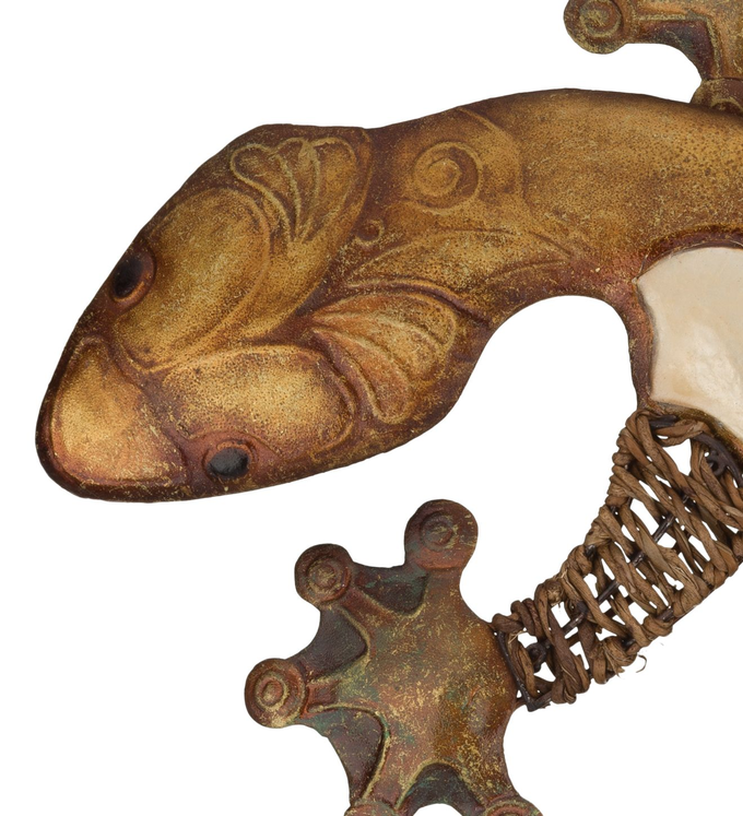 Capiz Gecko Wall Decor