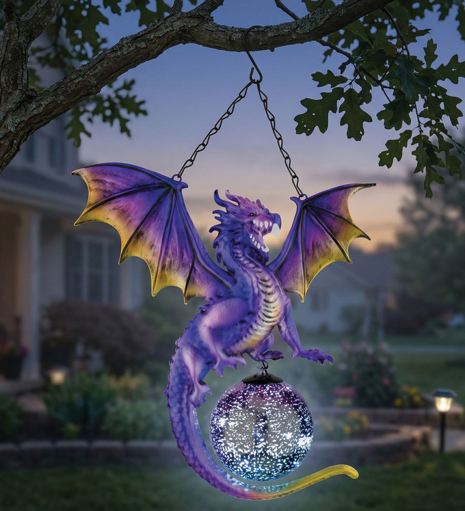 Purple Dragon Solar Lantern