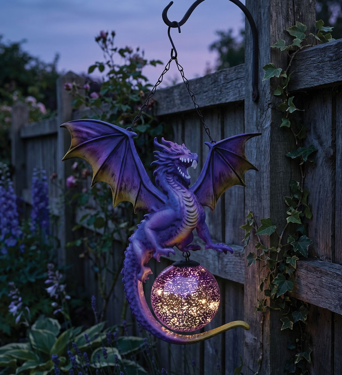 Purple Dragon Solar Lantern